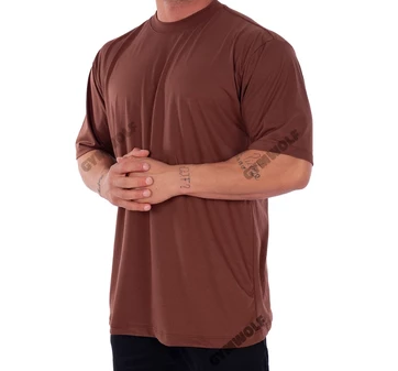 Camiseta Oversized Streetwear Masculina Gola Alta