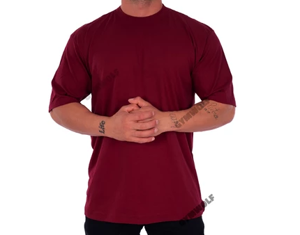 Camiseta Oversized Streetwear Masculina Gola Alta