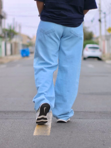 Calça Jeans Balão larga masculina