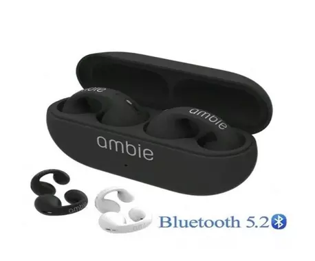 Fones De Ouvido Sem Fio Ambie 5.0 TWS Bluetooth Condução De Ossos