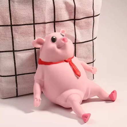 Brinquedo porquinho de apertar
