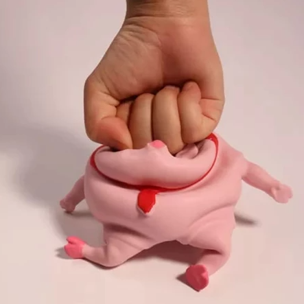 Brinquedo porquinho de apertar