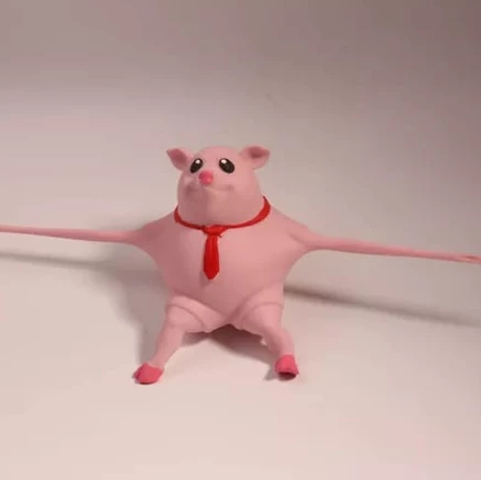Brinquedo porquinho de apertar