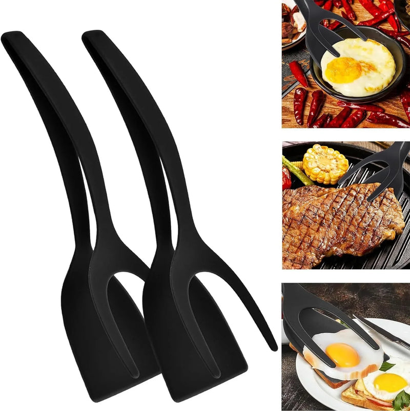 Pinça de nylon, pinça para ovo, bife, panqueca