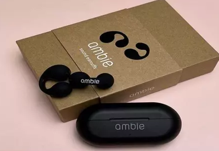 Fones De Ouvido Sem Fio Ambie 5.0 TWS Bluetooth Condução De Ossos